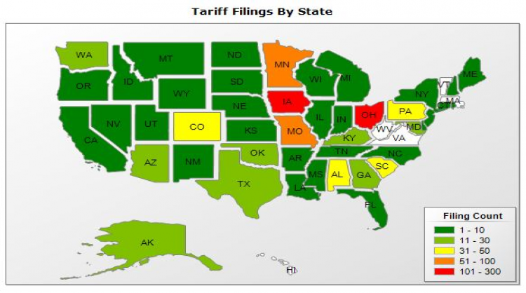 CCMI has seen an increase in access filings by more than 50%....