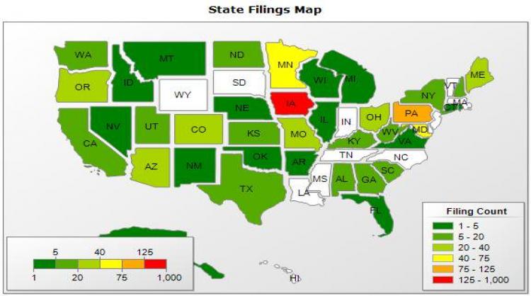 Intrastate Access Filing Report: Activity increases in MN and MD